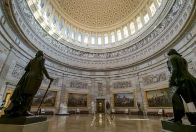 The Capitol Rotunda is seen in Washington, Monday, March 25, 2019, as Democrats vowed to press ahead with their multiple investigations into the president and whether he obstructed justice after special counsel Robert Mueller did not find that President Donald Trump or his campaign colluded with Russians to interfere in the 2016 presidential election. (AP Photo/J. Scott Applewhite)