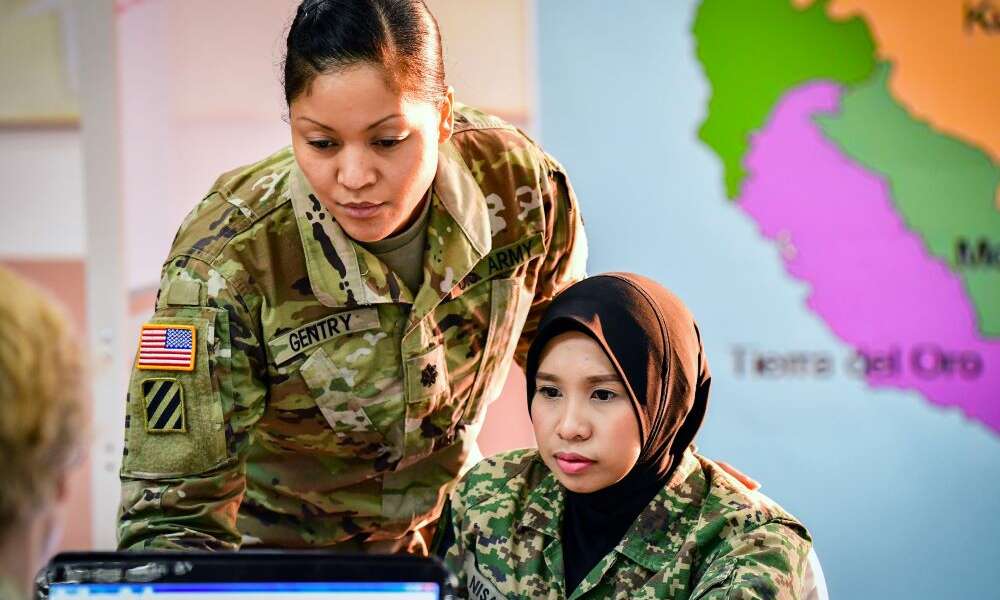 Army National Guard soldiers women Malaysia