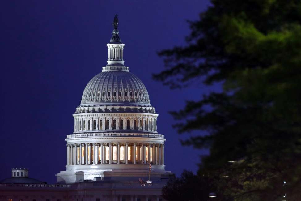 The dome of the U.S. Capitol early Thursday, April 18, 2019, in Washington. The Justice Department is expected to release a redacted version of special counsel Robert Mueller's report on Russian election interference and President Donald Trump's campaign. (AP Photo/Patrick Semansky)