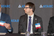 Bill Pratt of DHS (left), Bill Hunt of OMB and Rob Hill of the IRS discuss what agencies need to consider to further create an agile development culture. (Photo courtesy ATARC/ Crouse Powell of Crouse Powell Photography)