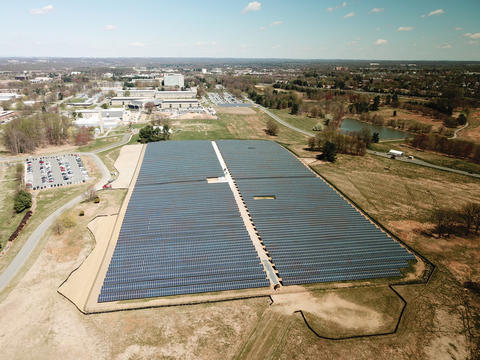 A nearly 15,000-panel solar energy array is expected to provide the NIST Gaithersburg, Maryland, campus with more than 8 million kilowatt-hours of energy each year—about 4 percent of the campus's energy use. The array is predicted to save NIST a minimum of $3.5 million in its first 20 years of operation.