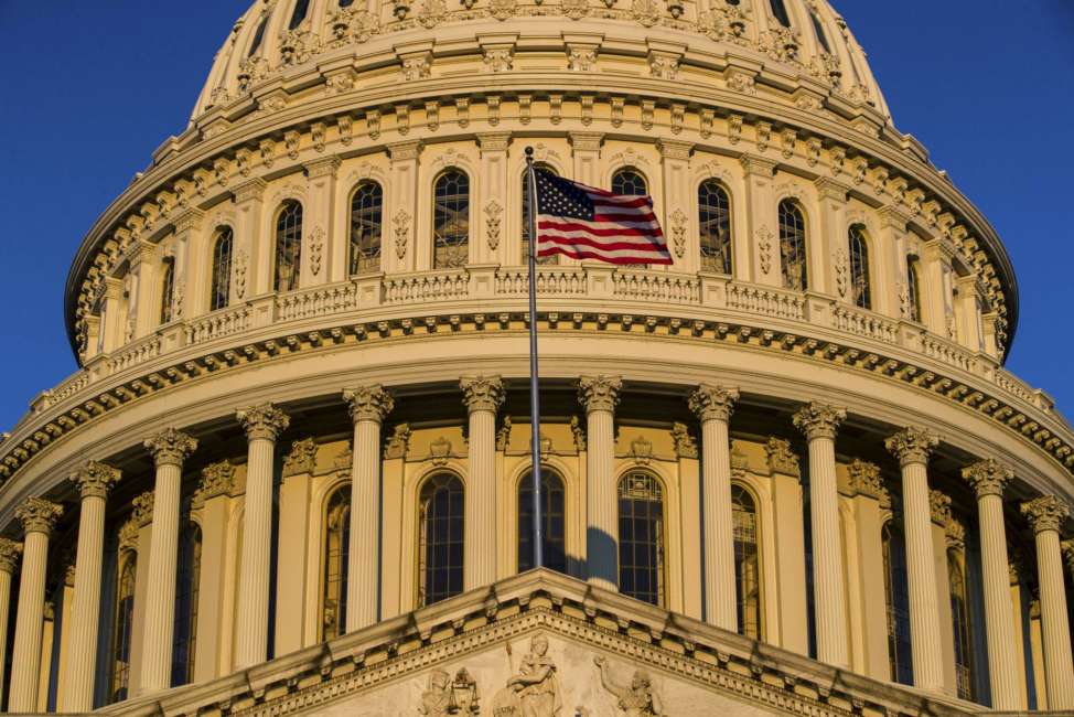 FILE - In this March 24, 2019, file photo, the U.S Capitol is seen at sunrise in Washington. Progressive groups are expressing “deep disappointment” over House Democrats’ failure to start impeachment proceedings against President Donald Trump and calling on Speaker Nancy Pelosi to act. (AP Photo/Alex Brandon, File)