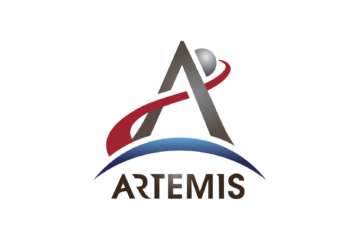 This image made available by NASA on Thursday, July 19, 2019 shows the logo for the agency's Artemis program. The program aims to explore regions of the moon not visited before and help prepare for a trip to Mars. (NASA via AP)