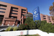 The exterior of the Department of Veterans Affairs hospital in east Denver