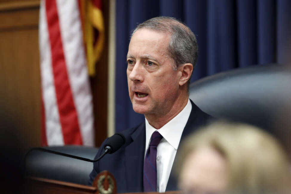 Former House Armed Services Committee Chairman Mac Thornberry, R-Texas, speaks during a hearing on the FY2019 budget with Defense Secretary Jim Mattis, Joint Chiefs Chairman Gen. Joseph Dunford, and Under Secretary of Defense (Comptroller) and Chief Financial Officer David L. Norquist, on Capitol Hill, Thursday, April 12, 2018 in Washington. (AP Photo/Alex Brandon)