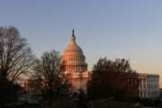 FILE - In this April 5, 2017, file photo, the Capitol is seen at sunrise in Washington.  At a time when many Americans say they're struggling to distinguish between fact and fiction, the country is broadly skeptical that facts underly some of the basic mechanisms of democracy in the United States - from political campaigns to voting choices to the policy decisions made by elected officials. (AP Photo/J. Scott Applewhite)