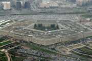 FILE - This March 27, 2008, aerial file photo, shows the Pentagon in Washington. Amazon is protesting the Pentagon’s decision to award a huge cloud-computing contract to Microsoft, citing “unmistakable bias” in the decision. Amazon’s competitive bid for the “war cloud” drew criticism from President Donald Trump and its business rivals. ((AP Photo/Charles Dharapak, File)