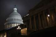 Light shines on the U.S. Capitol dome early Monday, Dec. 9, 2019, on Capitol Hill in Washington. The White House endorsed an emerging bipartisan agreement Monday on legislation aimed at curbing rising health care costs, including taking steps to limit “surprise” medical bills that can plague patients treated in emergency rooms. (AP Photo/Patrick Semansky)