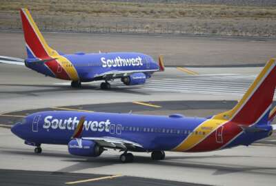 FILE - This Wednesday, July 17, 2019 file photo shows Southwest Airlines planes at Phoenix Sky Harbor International Airport in Phoenix. The Transportation Department's inspector general said in a report Tuesday, Feb. 11, 2020 that Southwest Airlines continues to fly airplanes with safety concerns, putting 17 million passengers at risk, while federal officials do a poor job overseeing the airline. (AP Photo/Ross D. Franklin, File)