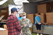 Naval Supply Systems Command (NAVSUP) Fleet Logistics Center (FLC) Yokosuka household goods team assists unaccompanied sailors in the barracks. (U.S. Navy photo by Brandon Taylor)