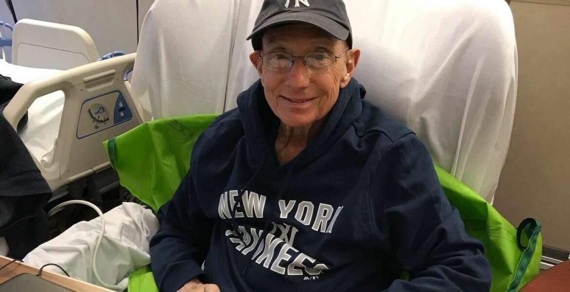 Lenny Loewentritt garbed in his beloved New York Yankees gear. Photo courtesy of Jim Williams