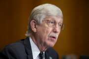 Dr. Francis Collins, Director of the National Institutes of Health, speaks during a Senate Health, Education, Labor and Pensions Committee hearing to discuss vaccines and protecting public health during the coronavirus pandemic on Capitol Hill, Wednesday, Sept. 9, 2020, in Washington. (Michael Reynolds/Pool via AP)