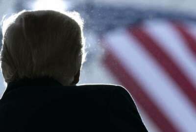 President Donald Trump speaks at a campaign rally at HoverTech International, Monday, Oct. 26, 2020, in Allentown, Pa. (AP Photo/Alex Brandon)