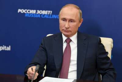 FILE - Russian President Vladimir Putin attends an annual VTB Capital 