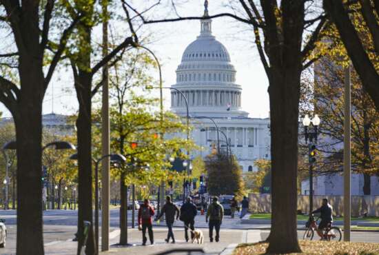 The Capitol is seen in Washington, Monday, Nov. 16, 2020, as the House and Senate return to work. (AP Photo/J. Scott Applewhite)