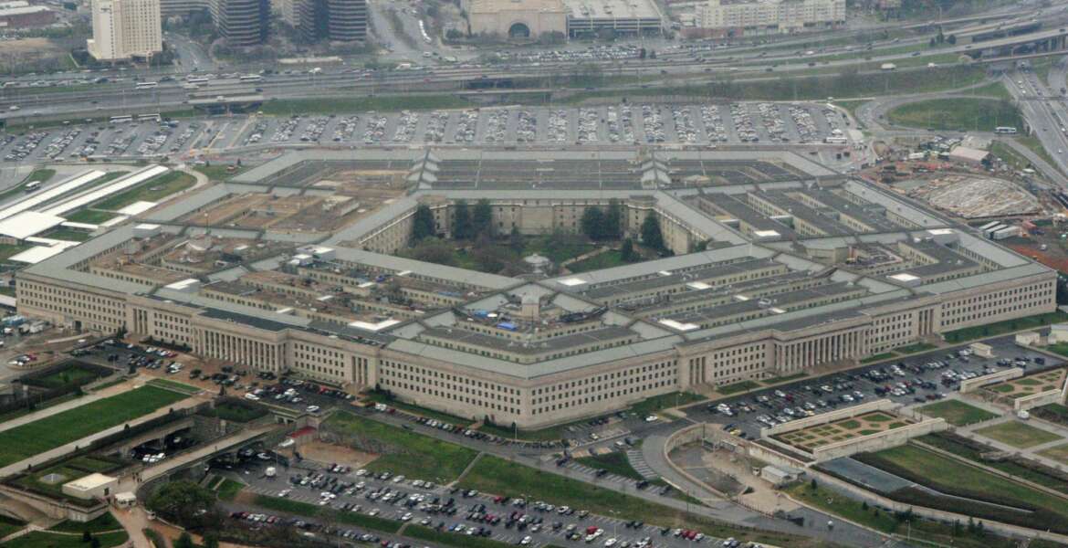 FILE - This March 27, 2008 file photo shows the Pentagon in Washington. In a first for the Pentagon's push to develop defenses against intercontinental-range ballistic missiles capable of striking the United States, a missile interceptor launched from a U.S. Navy ship at sea hit and destroyed a mock ICBM in flight on Tuesday, officials said. (AP Photo/Charles Dharapak, File)
