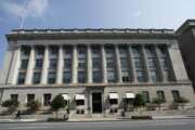 FILE - This Tuesday, Aug. 4, 2009, file photo shows the United States Chamber of Commerce building in Washington. Elite cyber spies have spent months secretly exploiting SolarWinds software to peer into computer networks, putting many of the company's highest-profile customers in national governments, including the U.S. Treasury and Commerce departments, and Fortune 500 companies on high alert. (AP Photo/Manuel Balce Ceneta, File)