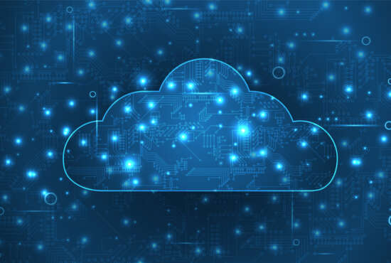 Modern cloud technology. Integrated digital web concept  vector background