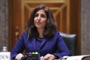 Neera Tanden testifies before the Senate Homeland Security and Government Affairs committee on her nomination to become the Director of the Office of Management and Budget (OMB), during a hearing Tuesday, Feb. 9, 2021 on Capitol Hill in Washington.  (Leigh Vogel/Pool via AP)