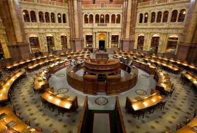 Main Reading Room of the Library of Congress in the Thomas Jefferson Building