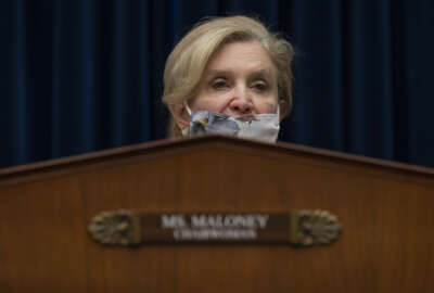 Committee chairwoman Rep. Carolyn Maloney, D-New York, speaks during a House Oversight and Reform Committee hearing on 