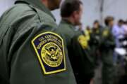 FILE - In this Thursday, May 2, 2019 file photo, Border Patrol agents hold a news conference prior to a media tour of a new U.S. Customs and Border Protection temporary facility near the Donna International Bridge in Donna, Texas. President Joe Biden’s administration is refusing to allow lawyers who inspect facilities where immigrant children are detained to enter a Border Patrol tent in Texas where agents are holding hundreds of youths. The attorneys say they were allowed to speak to children at the facility in Donna on Thursday, March 11, 2021 but were denied the chance to see the areas where the youths were being held. (AP Photo/Eric Gay, File)