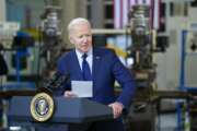 President Joe Biden delivers remarks on the economy at the Cuyahoga Community College Metropolitan Campus, Thursday, May 27, 2021, in Cleveland. (AP Photo/Evan Vucci)