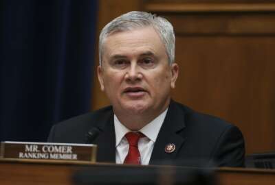 House Oversight and Reform Committee Ranking Member James Comer, R-Ky., speaks during a House Oversight and Reform Committee regarding the on Jan. 6 attack on the U.S. Capitol, on Capitol Hill in Washington, Wednesday, May 12, 2021. (Jonathan Ernst/Pool via AP)