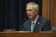 FILE - In this Sept. 20, 2020, file photo, Rep. John Katko, R-N.Y., questions witnesses during a House Committee on Homeland Security hearing on Capitol Hill Washington. Some House Republicans joined Democrats in voting to create a bipartisan commission to investigate the Jan. 6 attack on the Capitol. The Republican mavericks were led Katko, who wrote the measure with Homeland Security Committee Chairman Bennie Thompson, D-Miss. (Chip Somodevilla/Pool via AP, File)