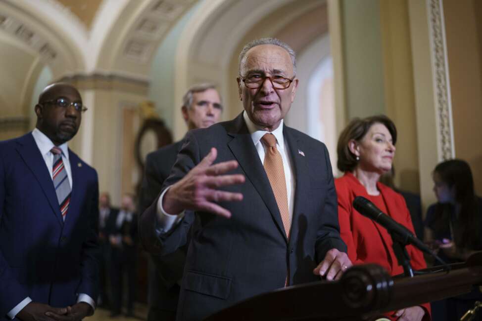 Chuck Schumer, Raphael Warnock, Amy Klobuchar