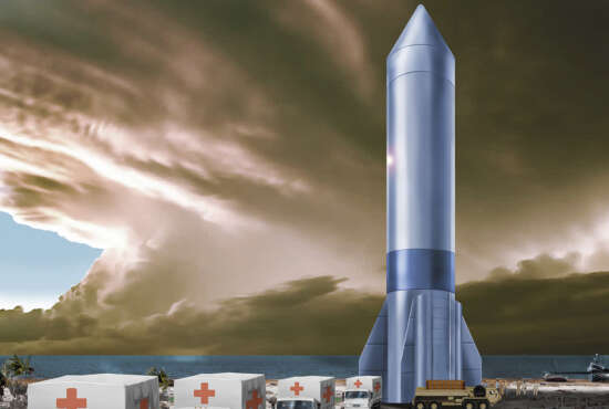 The Department of the Air Force announced June 4, 2021, the designation of Rocket Cargo as the fourth Vanguard program as part of its transformational science and technology portfolio identified in the DAF 2030 Science and Technology strategy for the next decade. (U.S. Air Force illustration)