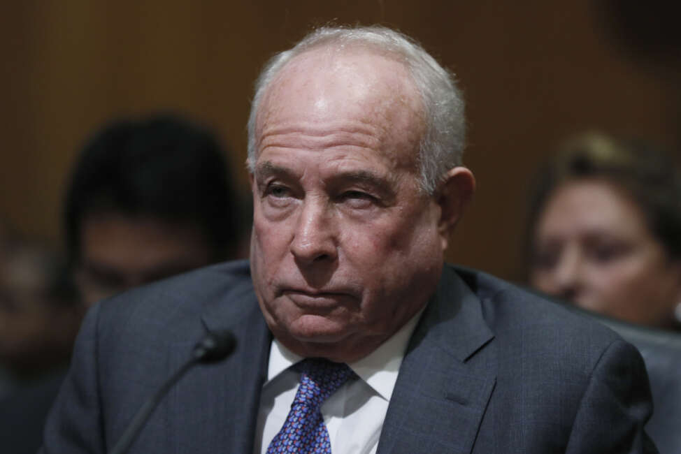 The Senate Finance Committee holds a hearing on the nomination of Andrew Saul to be commissioner of the Social Security Administration, on Capitol Hill in Washington, Tuesday, Oct. 2, 2018. (AP Photo/J. Scott Applewhite)