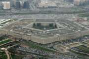 An aerial view of the Pentagon, in Arlington, Virginia.