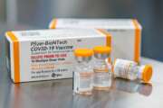 FILE - This October 2021, photo provided by Pfizer shows kid-size doses of its COVID-19 vaccine in Puurs, Belgium. (Pfizer via AP, File)