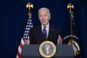 President Joe Biden speaks at the Chase Center in Wilmington, Del., Saturday, Dec. 11, 2021. (AP Photo/Carolyn Kaster)