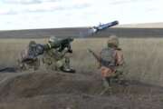 FILE - In this image taken from footage provided by the Ukrainian Defense Ministry Press Service, a Ukrainian soldiers use a launcher with US Javelin missiles during military exercises in Donetsk region, Ukraine, Wednesday, Jan. 12, 2022. The Russian invasion of Ukraine is the largest conflict that Europe has seen since World War II, with Russia conducting a multi-pronged offensive across the country. The Russian military has pummeled wide areas in Ukraine with air strikes and has conducted massive rocket and artillery bombardment resulting in massive casualties. (Ukrainian Defense Ministry Press Service via AP, File)