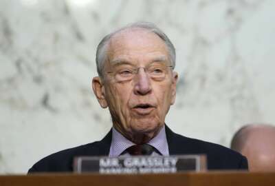 FILE - Senate Judiciary Committee ranking member Sen. Chuck Grassley, R-Iowa, speaks during a committee business meeting on Capitol Hill in Washington, March 28, 2022. (AP Photo/Susan Walsh, File)