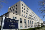 The Harry S. Truman Building, headquarters for the State Department, is seen in Washington, Monday, March 9, 2009. (AP Photo/J.  Scott Applewhite)