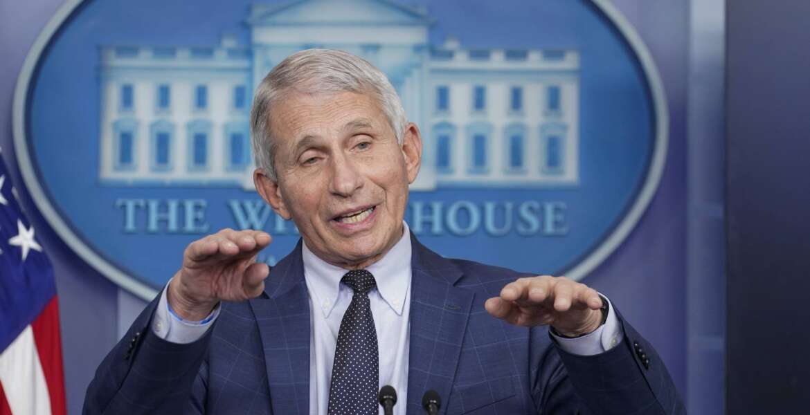 FILE - Dr. Anthony Fauci, director of the National Institute of Allergy and Infectious Diseases, speaks during the daily briefing at the White House in Washington, Dec. 1, 2021. Fauci, the government’s top infectious disease expert, says he plans to retire by the end of President Joe Biden’s term in January 2025. Fauci, 81, became director of the National Institute of Allergy and Infectious Diseases in 1984 and has advised seven presidents. (AP Photo/Susan Walsh, File)