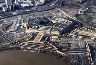 FILE - The Pentagon is seen in this aerial view made through an airplane window in Washington, Jan. 26, 2020. Reports of sexual assaults across the U.S. military jumped by 13% last year, driven by significant increases in the Army and the Navy as bases began to move out of pandemic restrictions and public venues opened back up. (AP Photo/Pablo Martinez Monsivais, File)