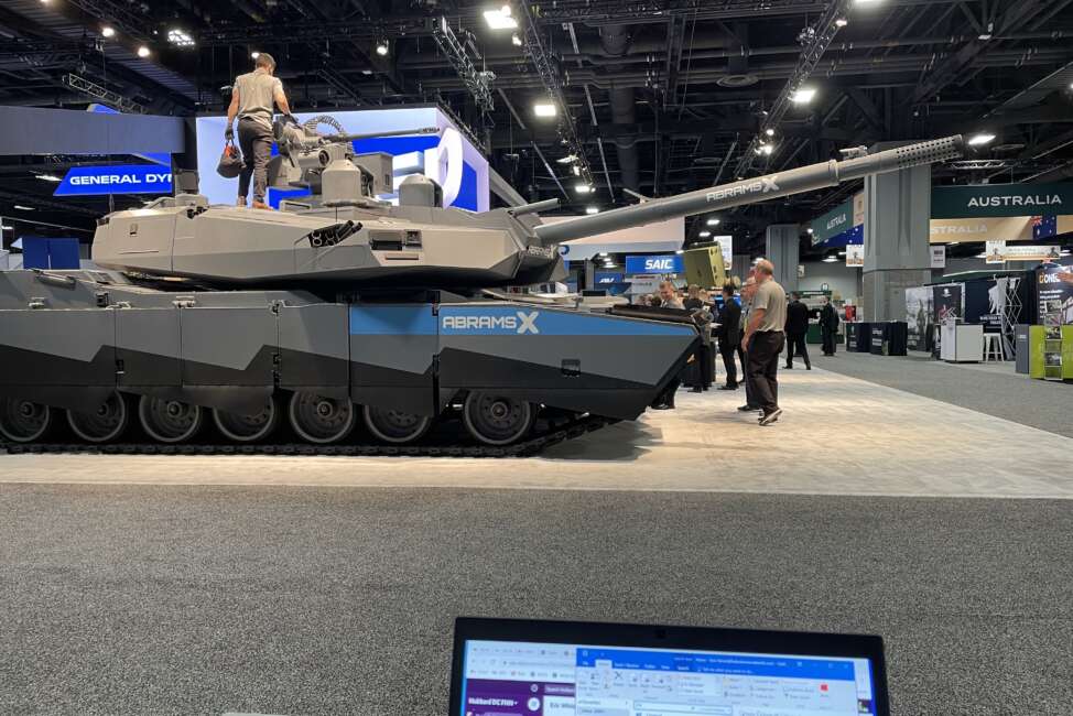 View from the Federal News Network booth at AUSA. Photo by Tom Temin