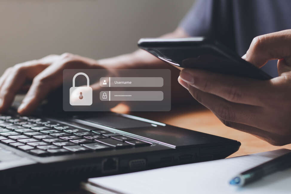 Multi-Factor Authentication, User, Login, Cybersecurity privacy protect data. internet network security technology. Encrypted data. Personal online privacy. Cyber hacker threat.