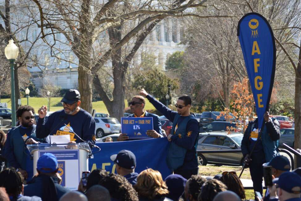 AFGE National President Everett Kelley at FAIR Act rally