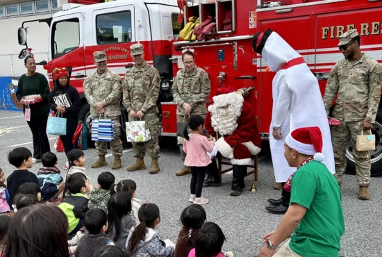 Sharing holiday cheer: USAG Okinawa connects with local community