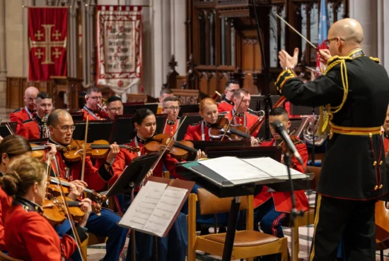 US Marine Band plays during the National Prayer Service