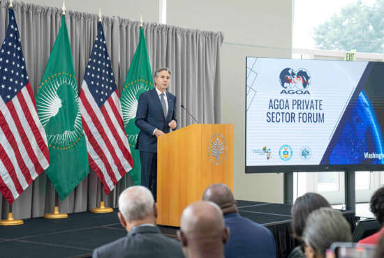 Secretary Antony J. Blinken gives remarks at the African Growth and Opportunity Act Private Sector Forum