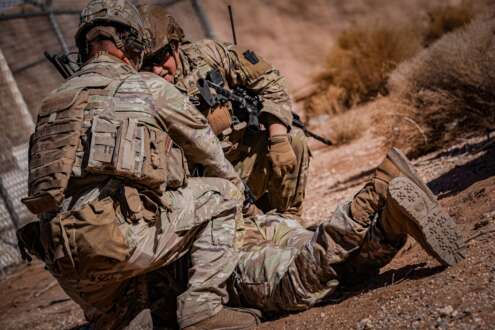 National Guard, southern borderSoldiers in the Army National Guard conduct a security search