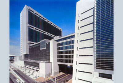 Photo of the Sam Nunn federal building in Atlanta, Georgia, home of one of the Southern Region's FEBs.