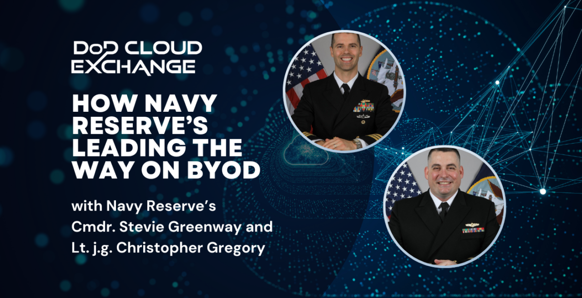 DoD Cloud Exchange 2024 Navy Reserves Stevie Greenway and Christopher Gregory