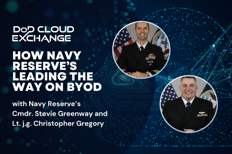 DoD Cloud Exchange 2024 Navy Reserves Stevie Greenway and Christopher Gregory